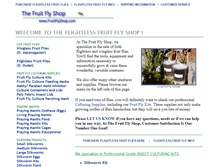 Tablet Screenshot of fruitflyshop.com